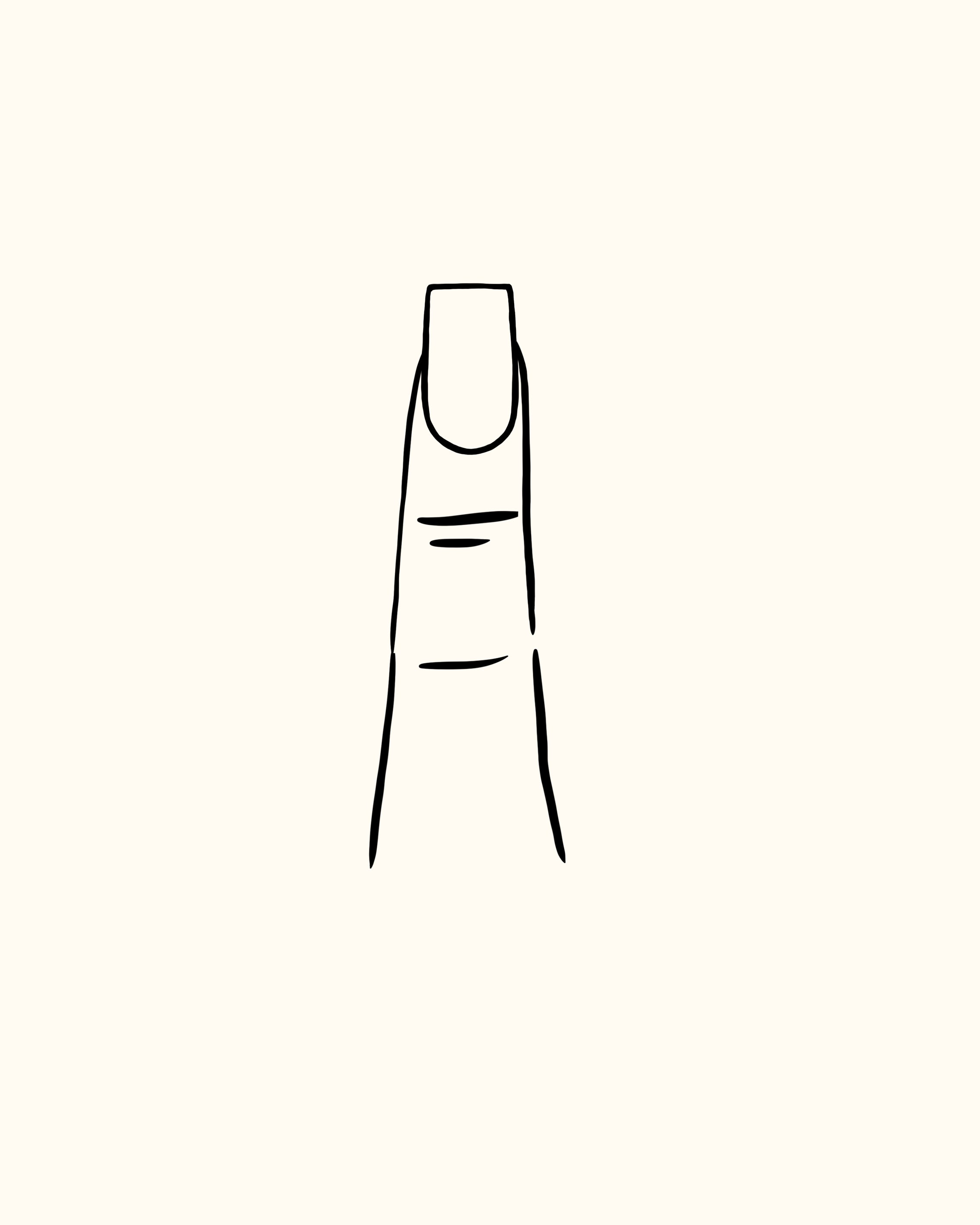square shaped nails