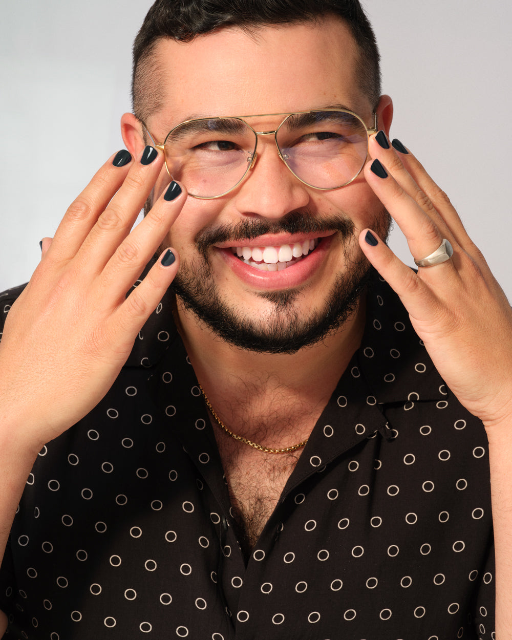 black nail polish